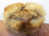 Классическая шапка-ушанка изготовлена из натурального меха лисы и натуральной кожи. Размер: 58. / Москва